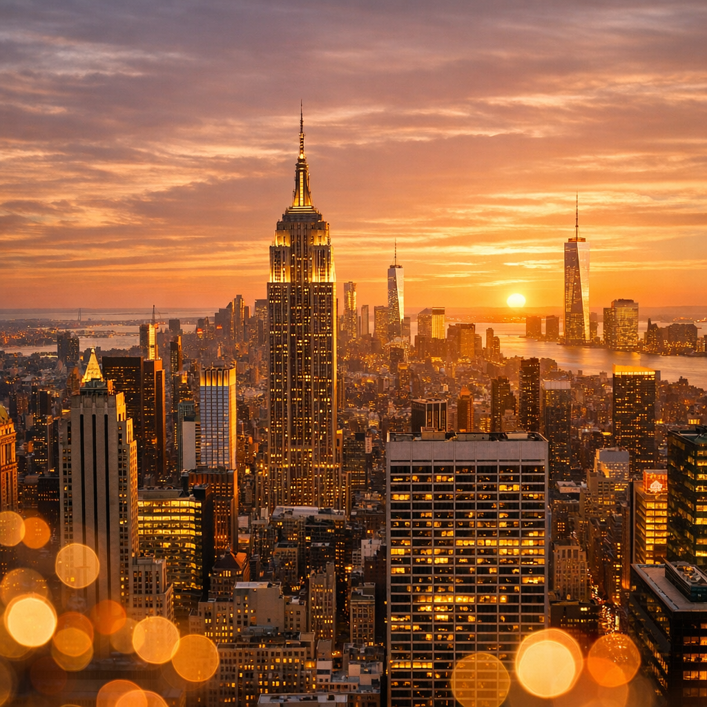 Introduction aerial view new york