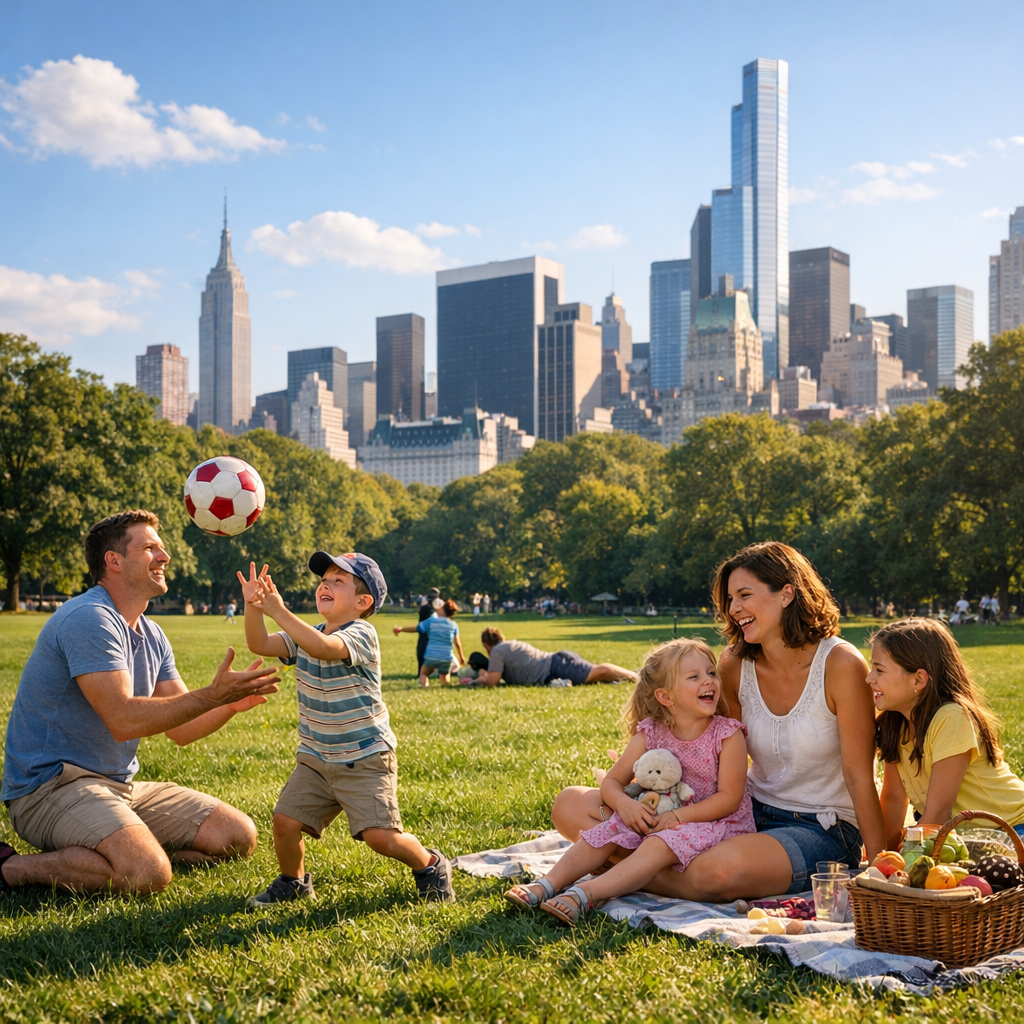 Preparer son voyage family enjoying sunny day